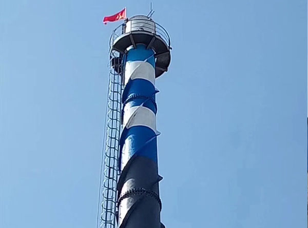 煙囪防腐工程在操作過程中謹防天氣影響