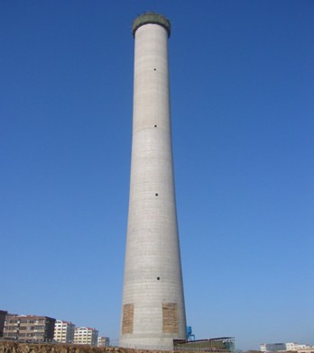 煙囪防腐施工后變色應該怎么處理？